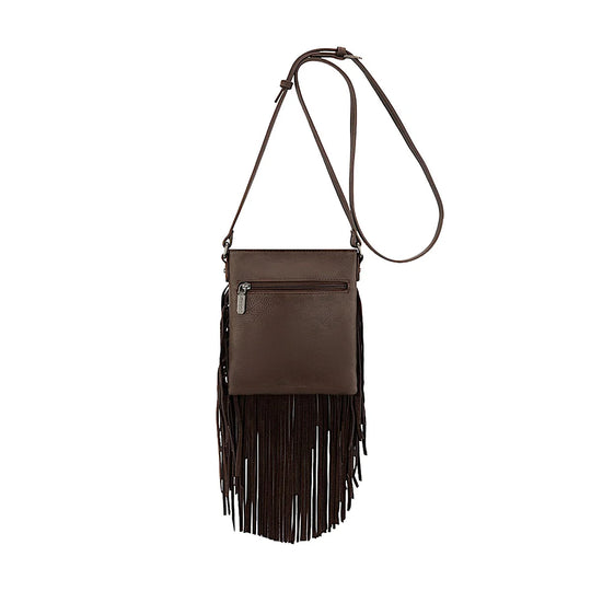 Wrangler - Denim Pocket Fringe Bag- Chocolate
