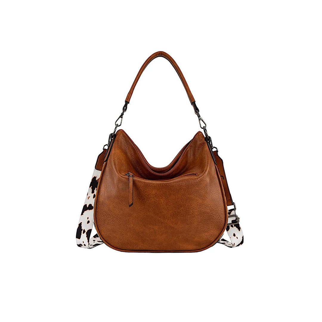 Wrangler -Animal Print Slouch Bag - Tan