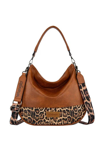 Wrangler -Animal Print Slouch Bag - Leopard