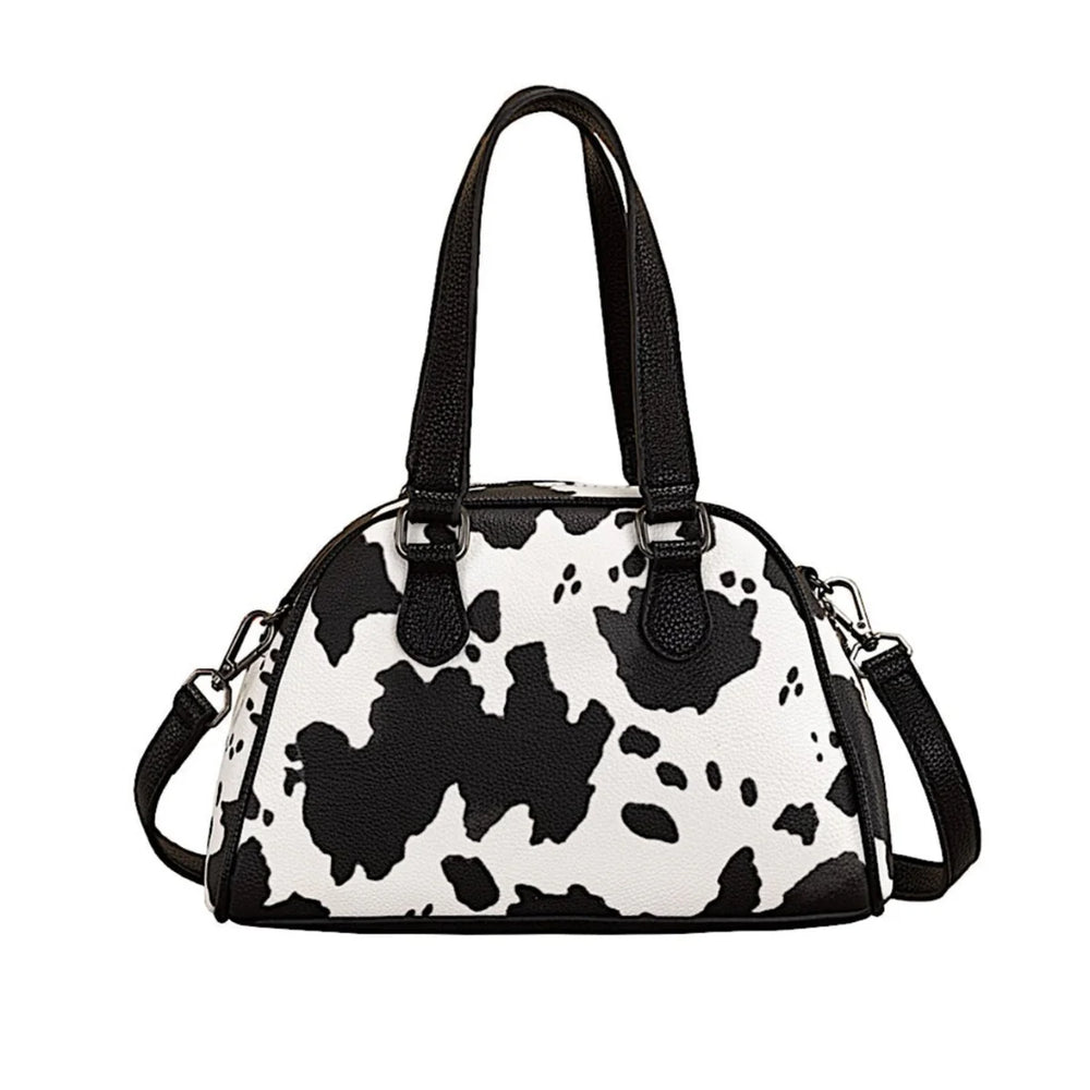 Wrangler - Cow Print Handbag - Black