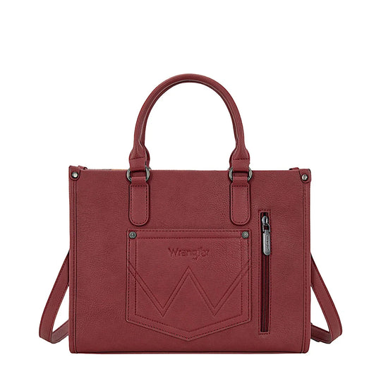 Wrangler - Cilia Crossbody Tote Bag - Burgundy