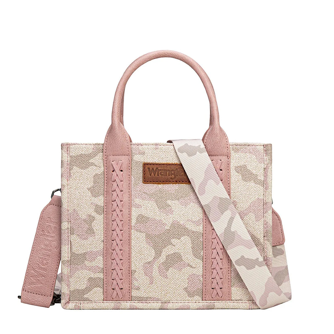 Wrangler - Camo Print Crossbody Bag - Light Pink