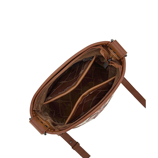 Wrangler - Lia Aztec Crossbody Bag - Brown