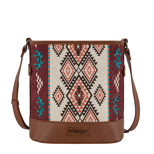 Wrangler - Lia Aztec Crossbody Bag - Brown
