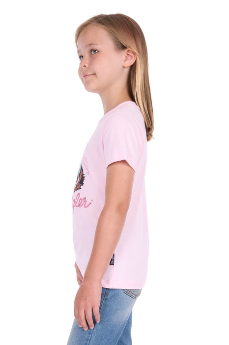 Wrangler - Girls Pastel Pink Jenna Tee