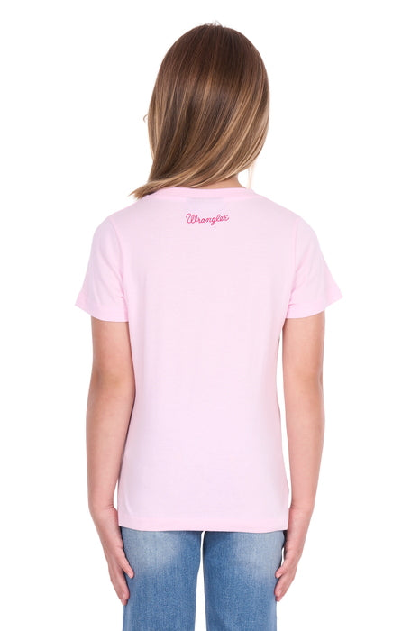 Wrangler - Girls Pastel Pink Jenna Tee