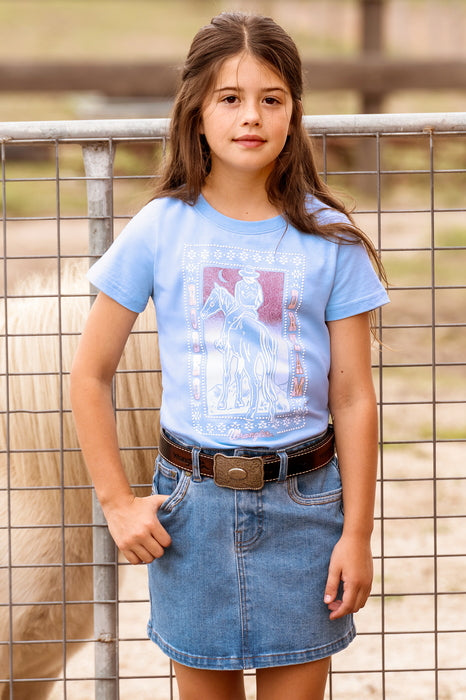 Wrangler - Girls Light Blue Lola Tee