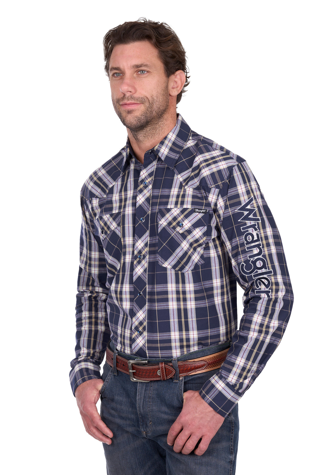 Wrangler - Mens Wayne Logo Arena Shirt