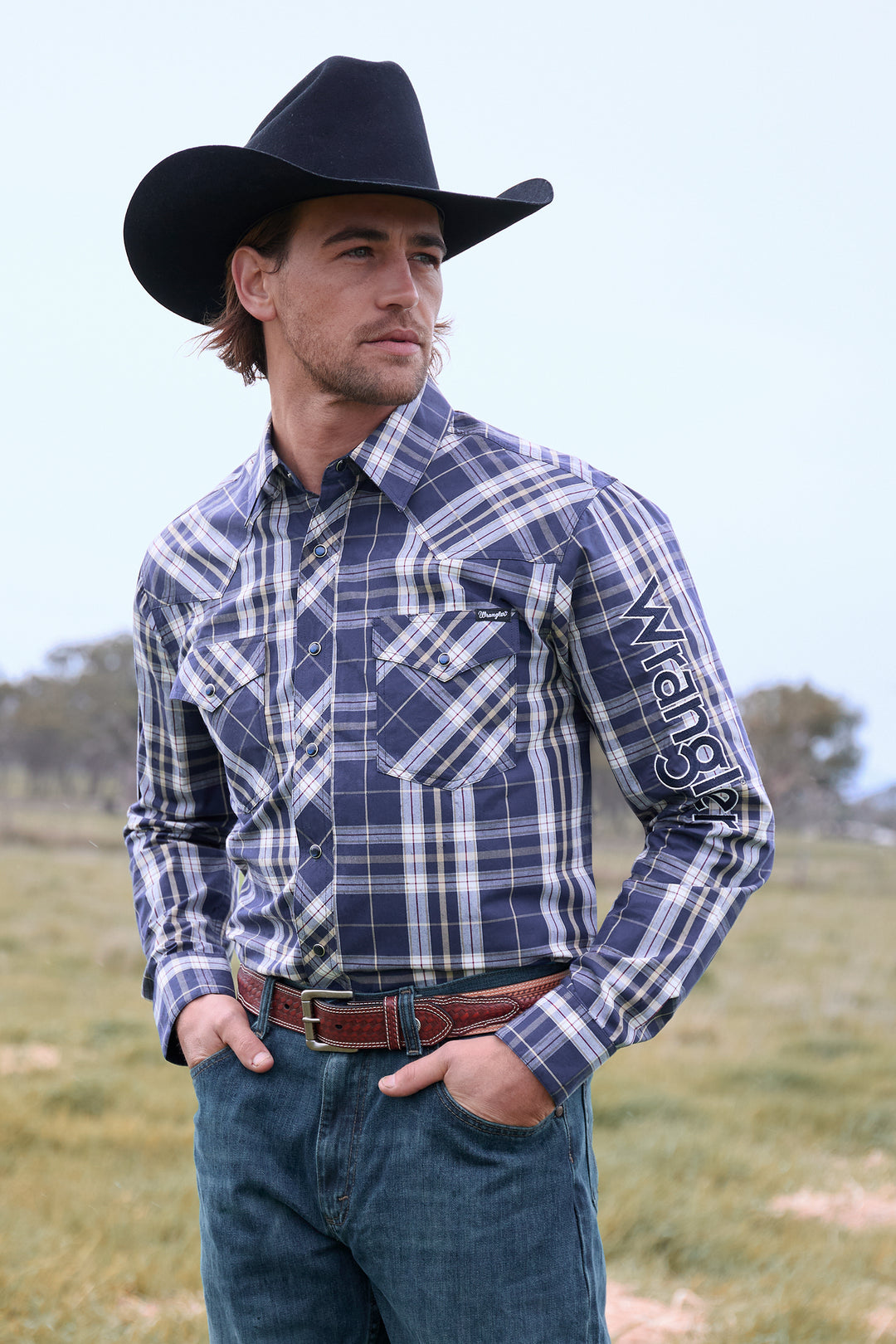 Wrangler - Mens Wayne Logo Arena Shirt