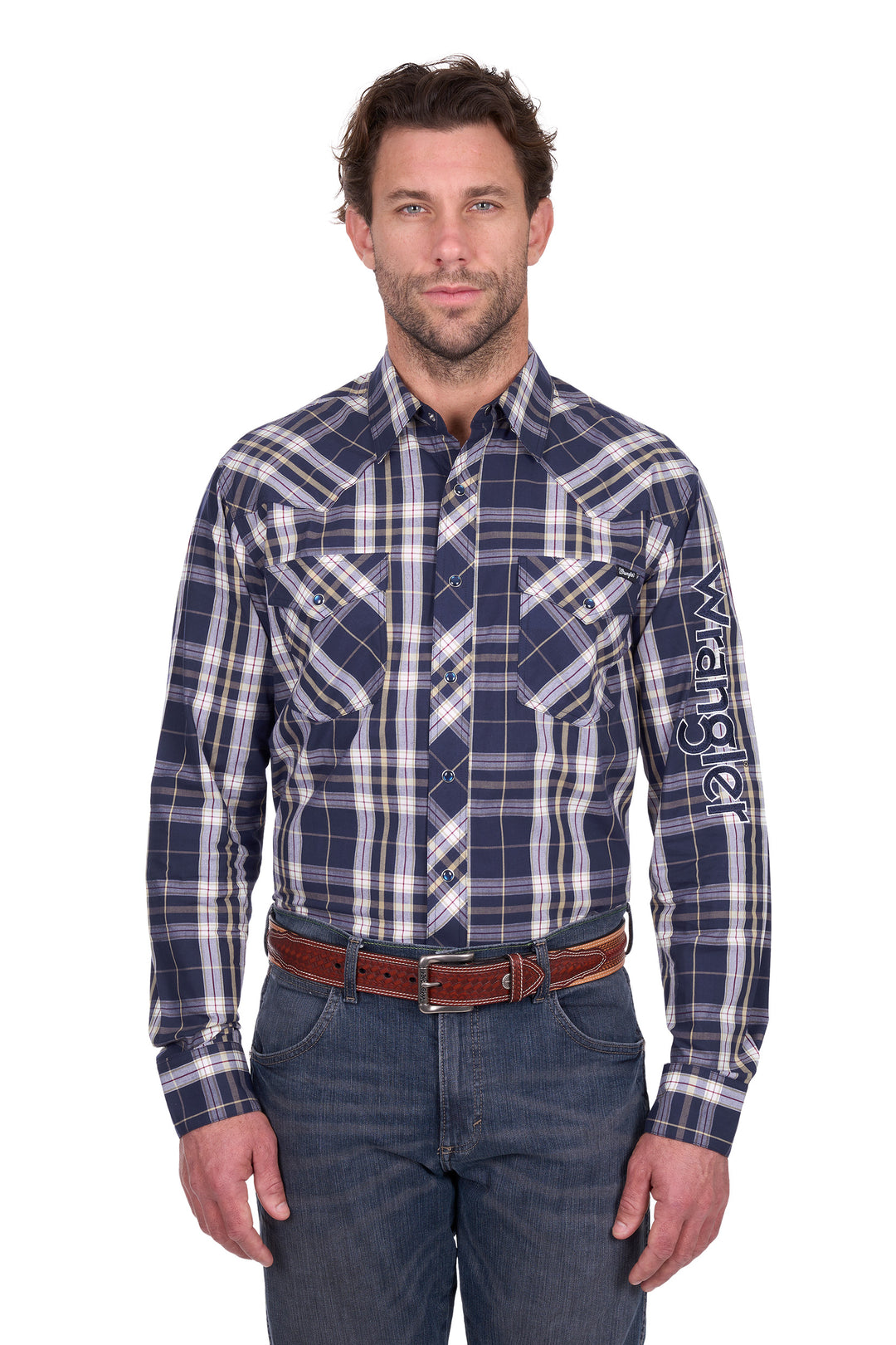Wrangler - Mens Wayne Logo Arena Shirt