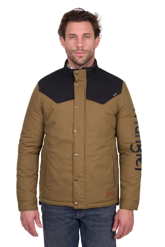 Wrangler - Men's Ruben Jacket Dark Tan/Black
