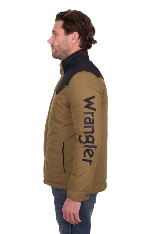 Wrangler - Men's Ruben Jacket Dark Tan/Black