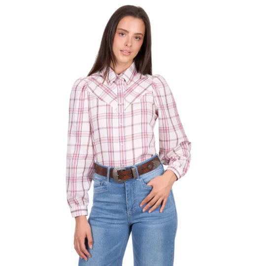 Wrangler- Womens Henley Long Sleeve Shirt