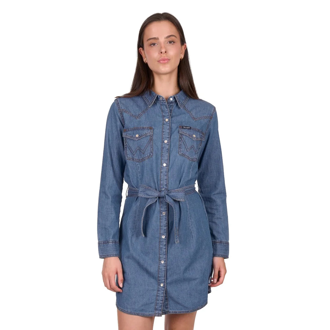 Wrangler- Womens Wendy Long Sleeve Dress