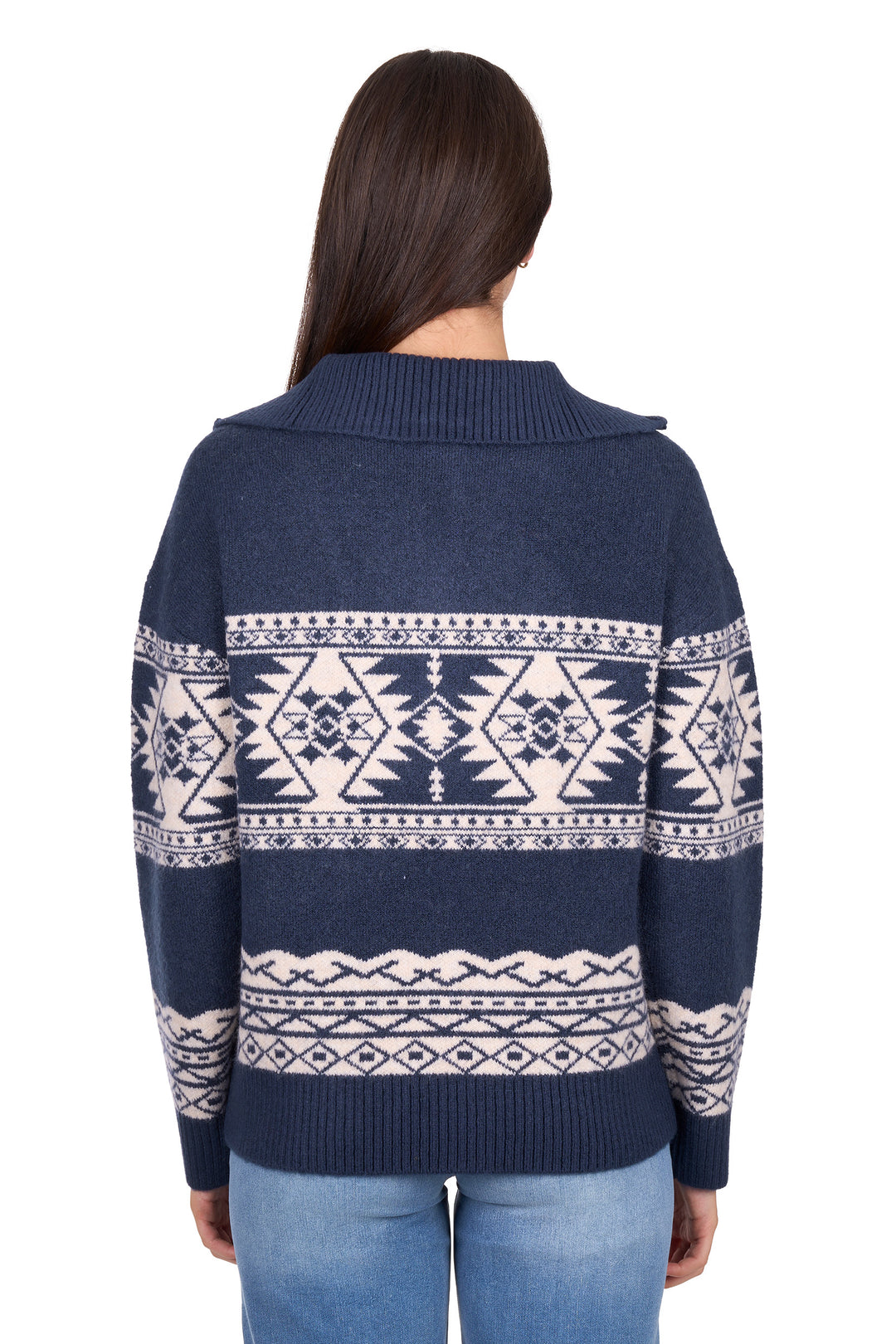 Wrangler- Womens Lacey Navy Sweater