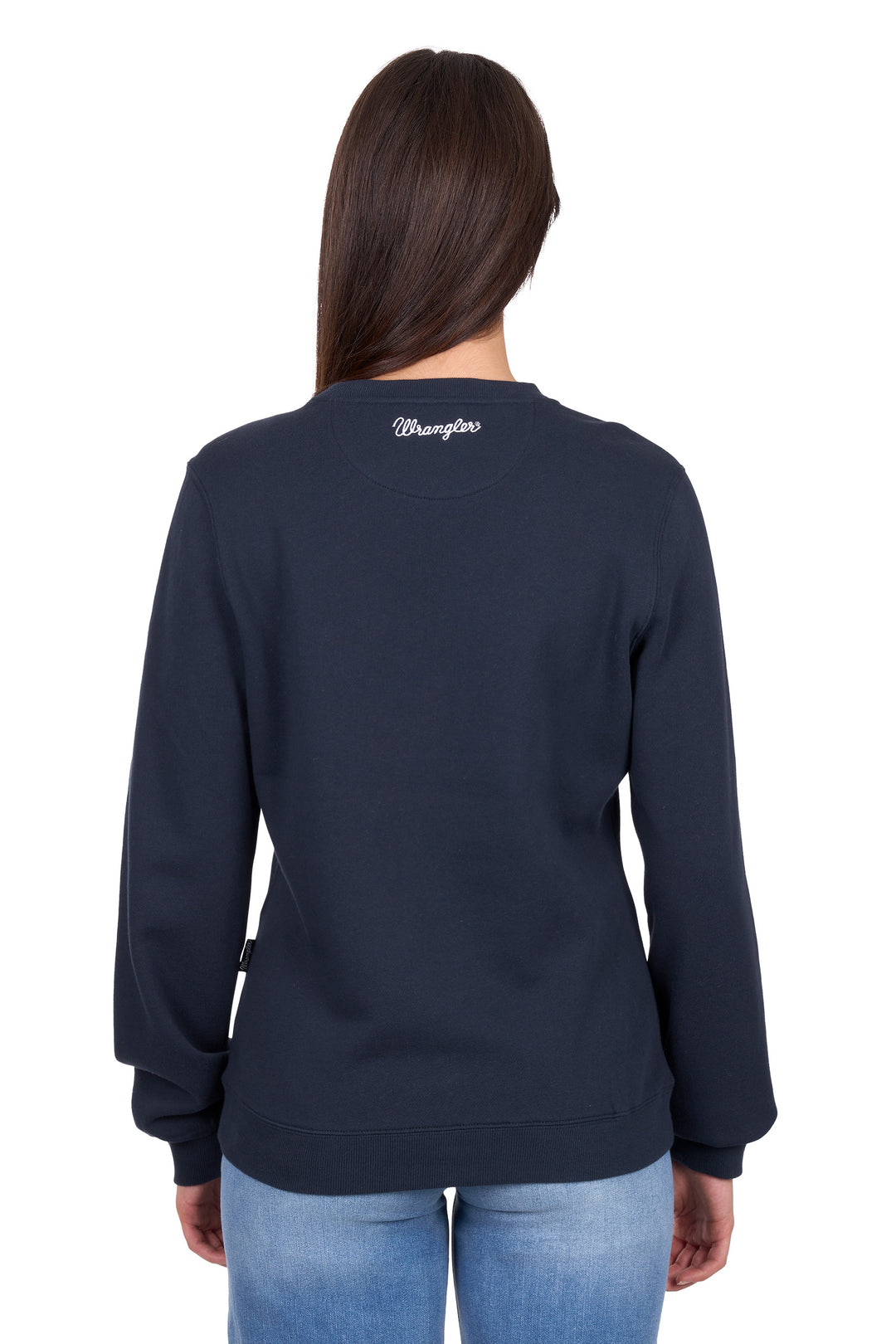 Wrangler- Womens Bella Navy Crew Sweater