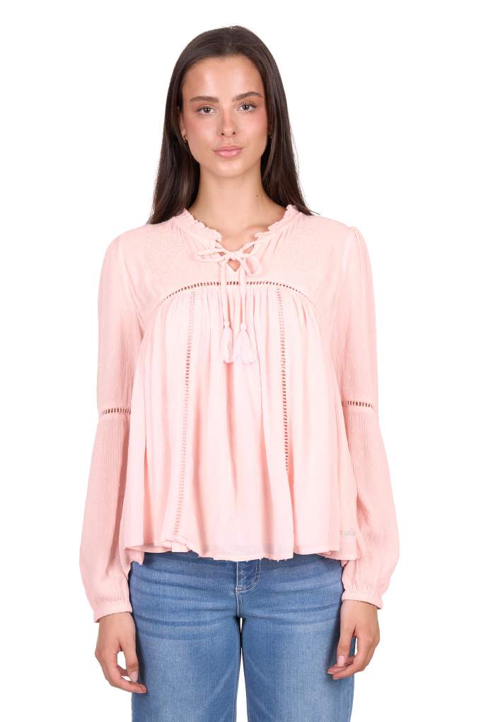 Wrangler- Womens Elissa Long Sleeve Blouse