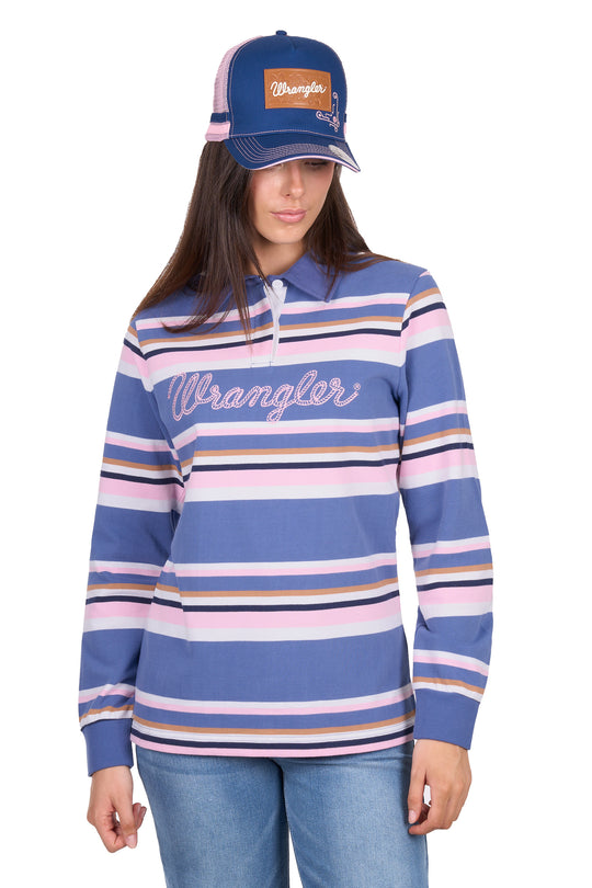 Wrangler- Womens Easton Rugby Jersey