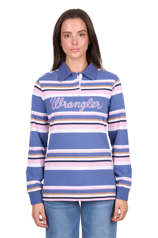 Wrangler- Womens Easton Rugby Jersey