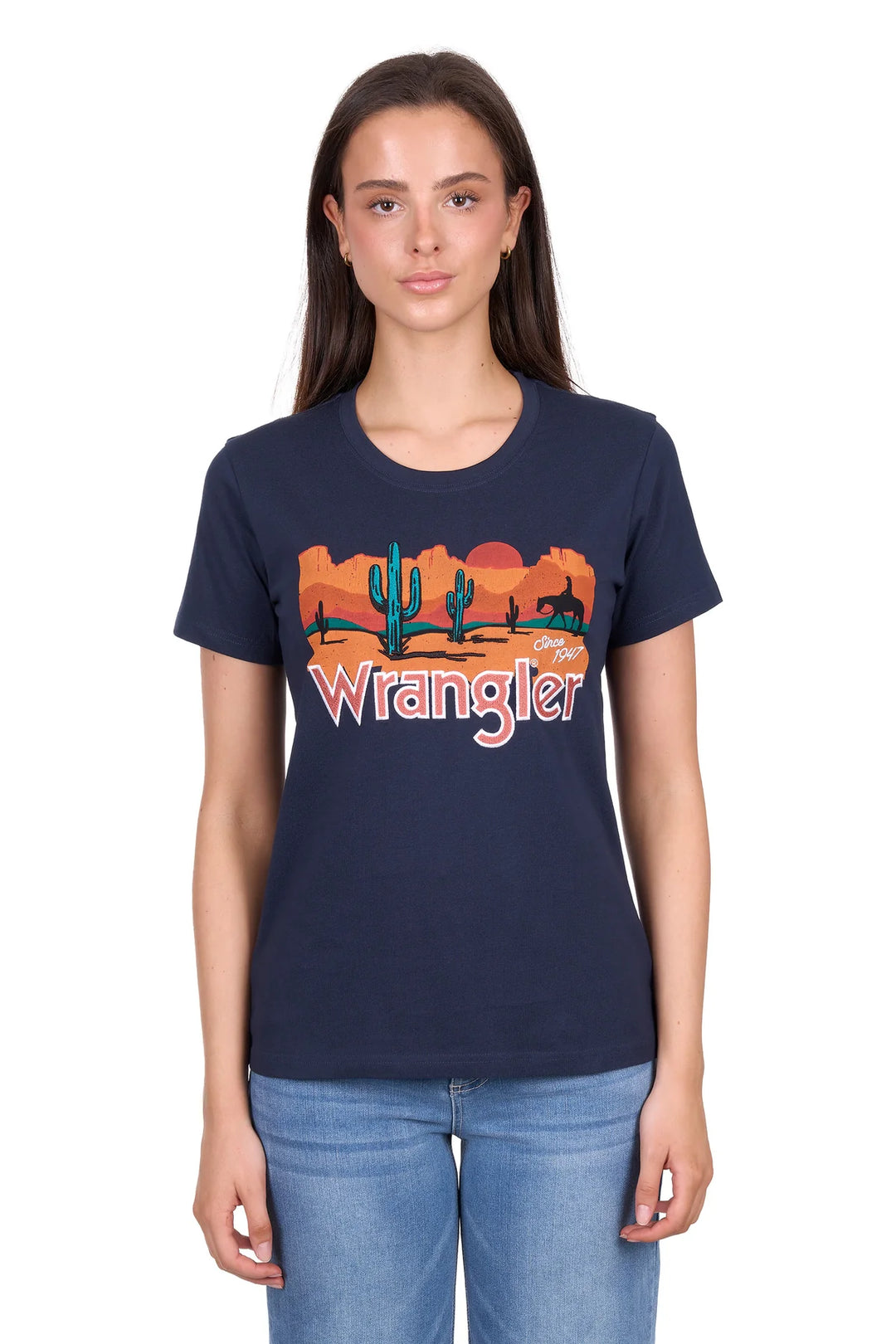 Wrangler - Womens Natasha Navy Tee