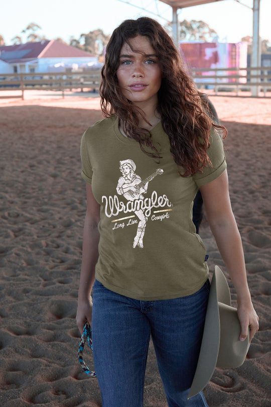 Wrangler - Womens Army Adriana Tee