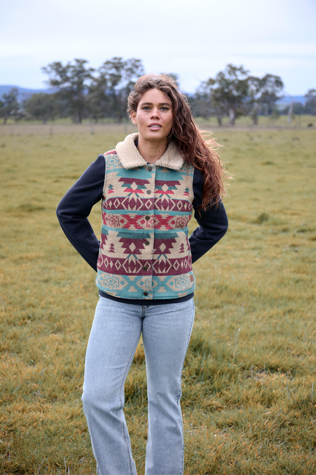 Wrangler- Womens Dixie Reversible Vest