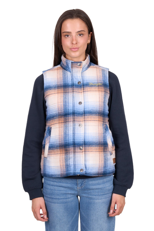Wrangler- Womens Darla Check Vest