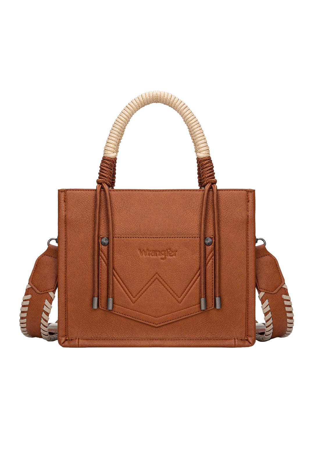 Wrangler - Tan Cow Print Roper Crossbody Bag