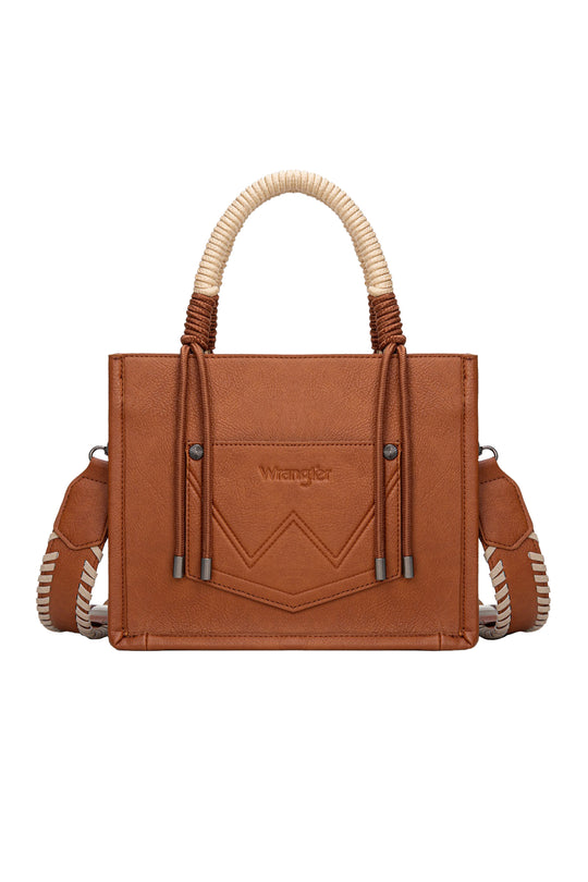 Wrangler - Tan Cow Print Roper Crossbody Bag