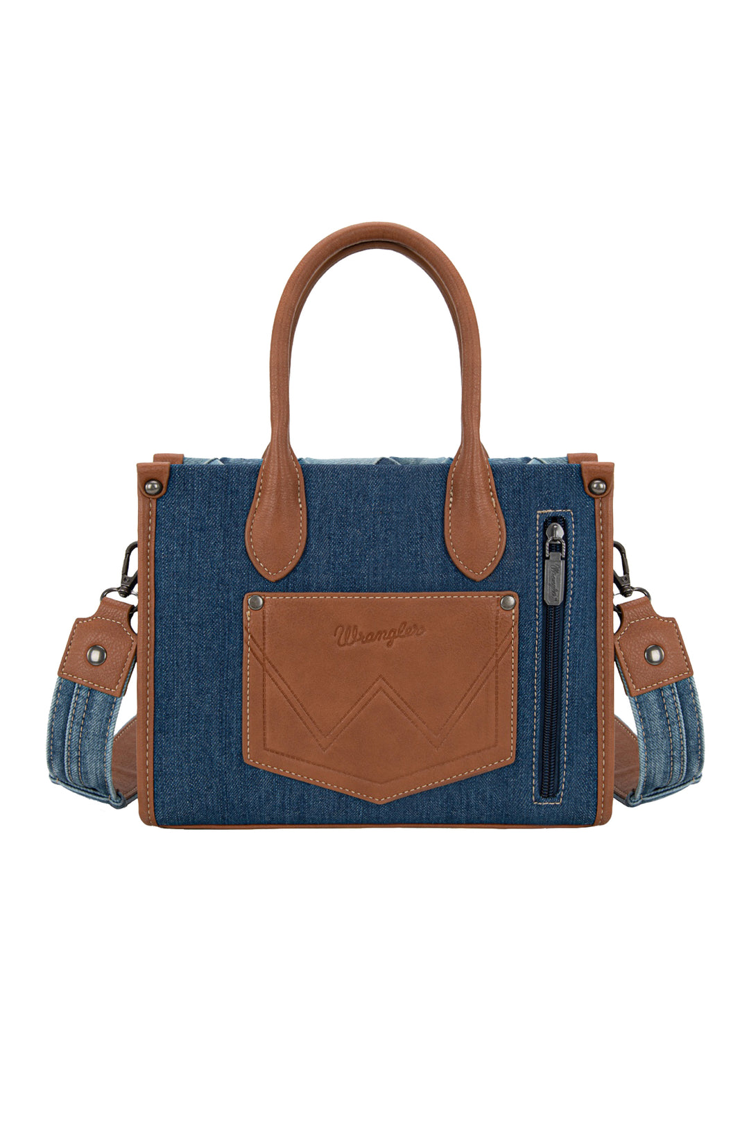 Wrangler - Denim Patchwork Crossbody Bag