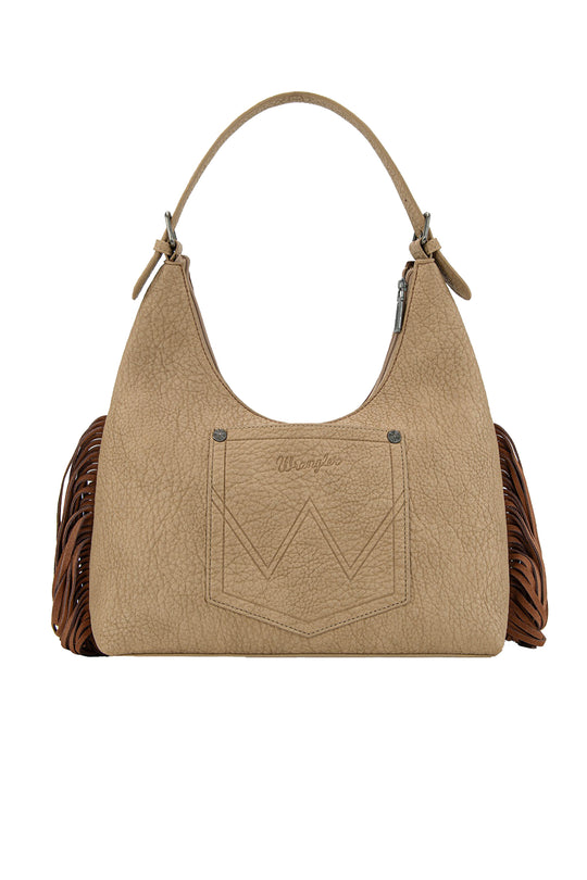 Wrangler - Tessa Tooled Fringe Shoulder Bag Camel