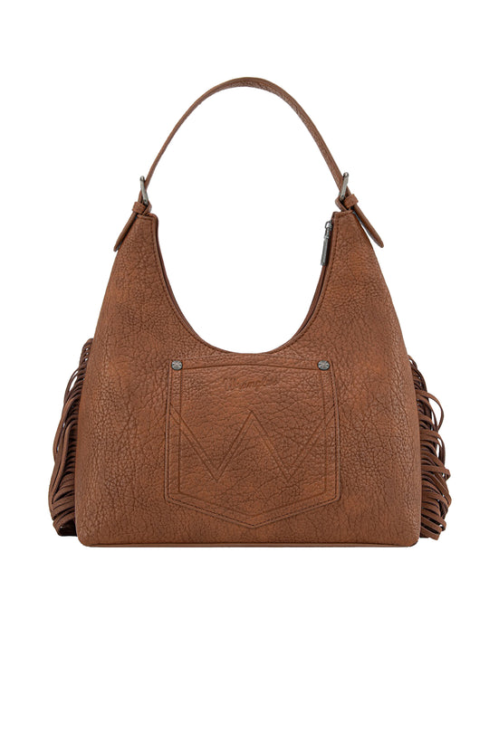 Wrangler - Tessa Tooled Fringe Shoulder Bag Tan