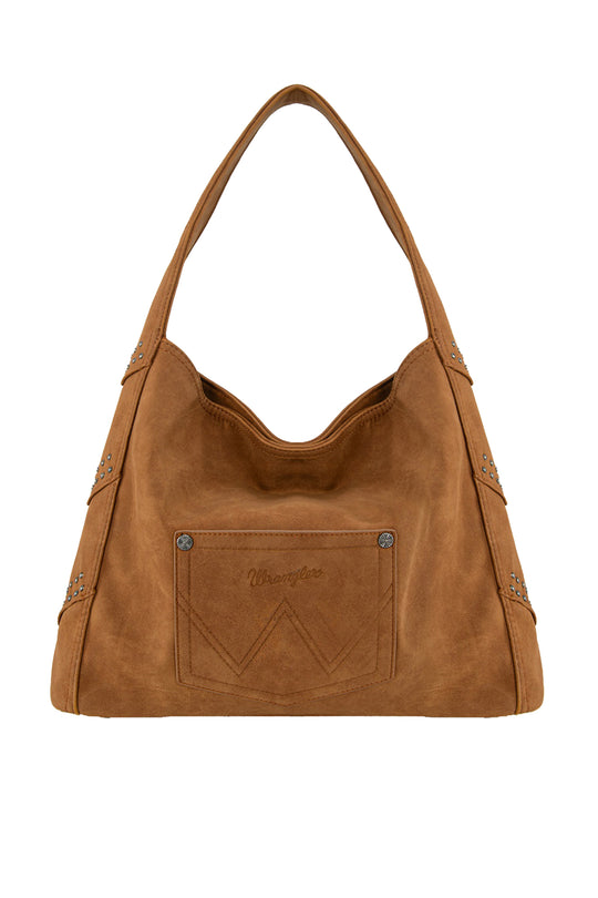 Wrangler - Shiloh Tan Fringe Studded Bag