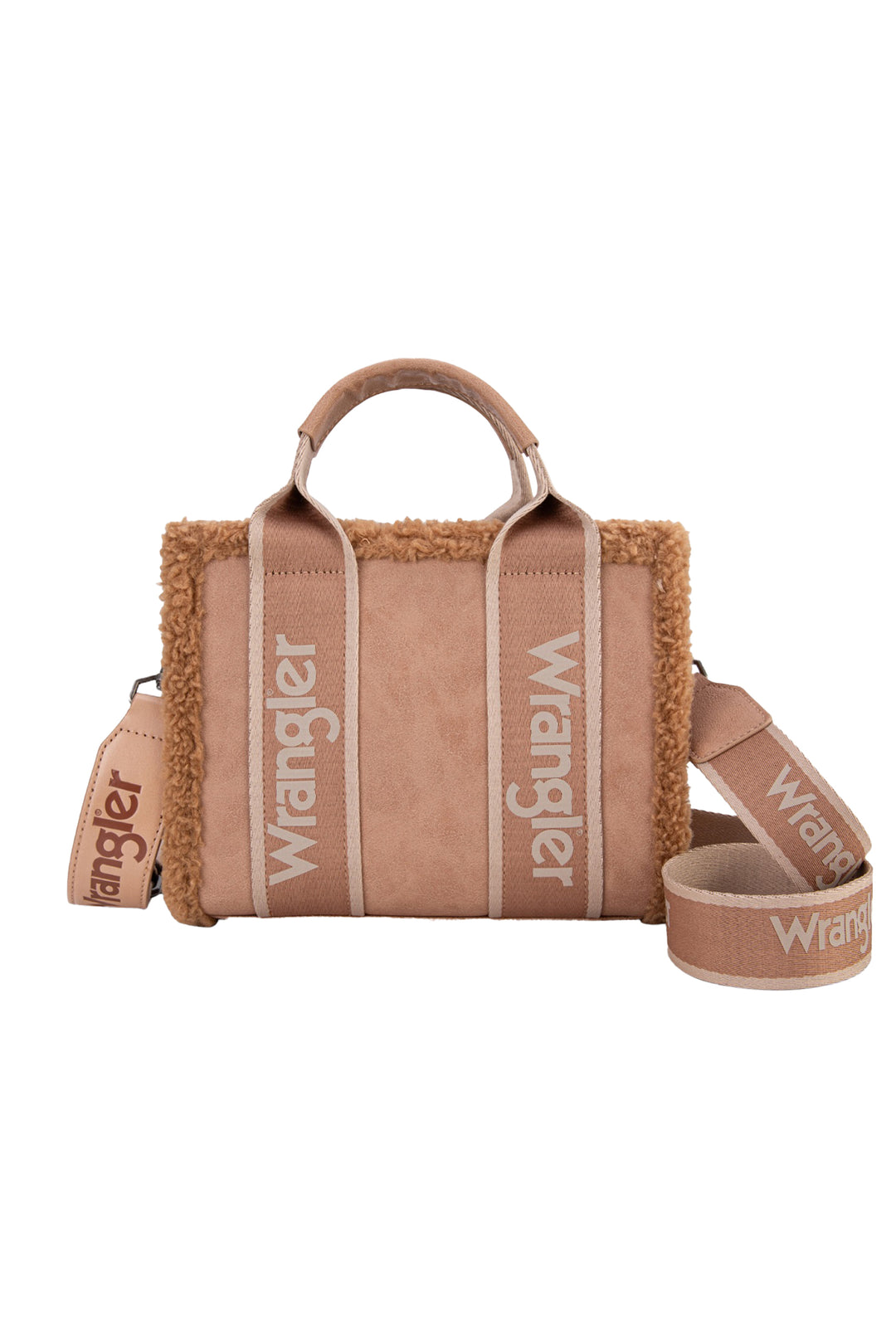 Wrangler - Sherpa Logo Camel Crossbody Bag