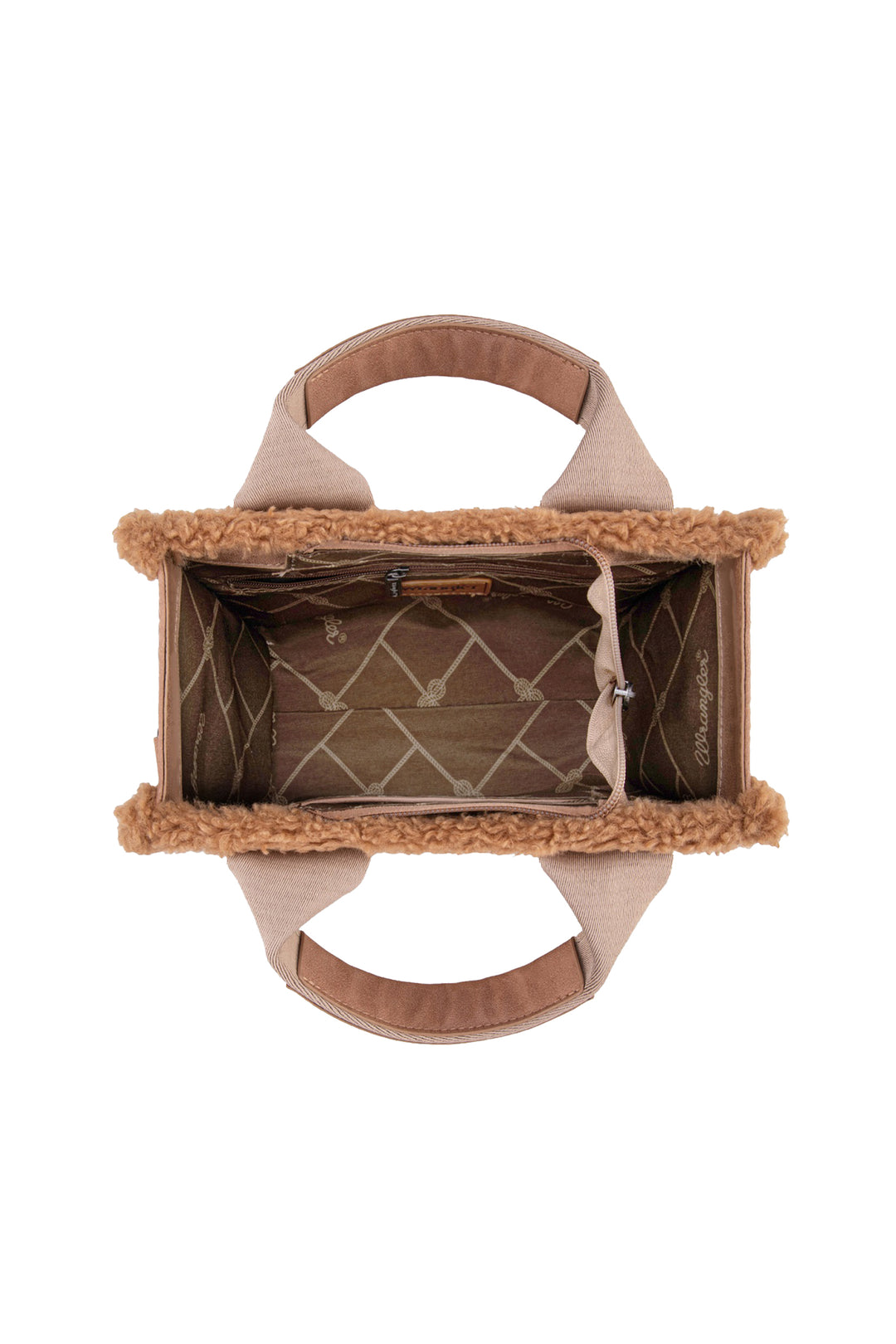 Wrangler - Sherpa Logo Camel Crossbody Bag