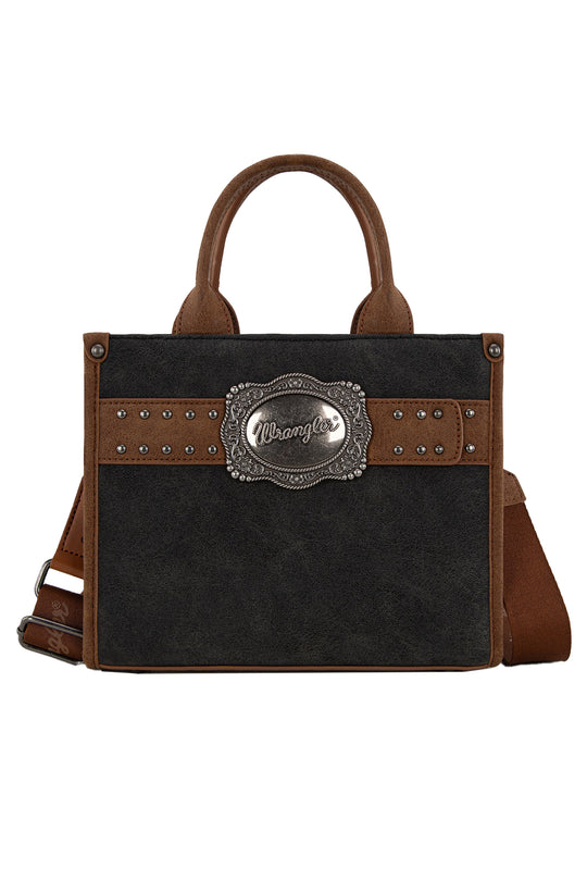 Wrangler - Black Feature Buckle Crossbody Bag