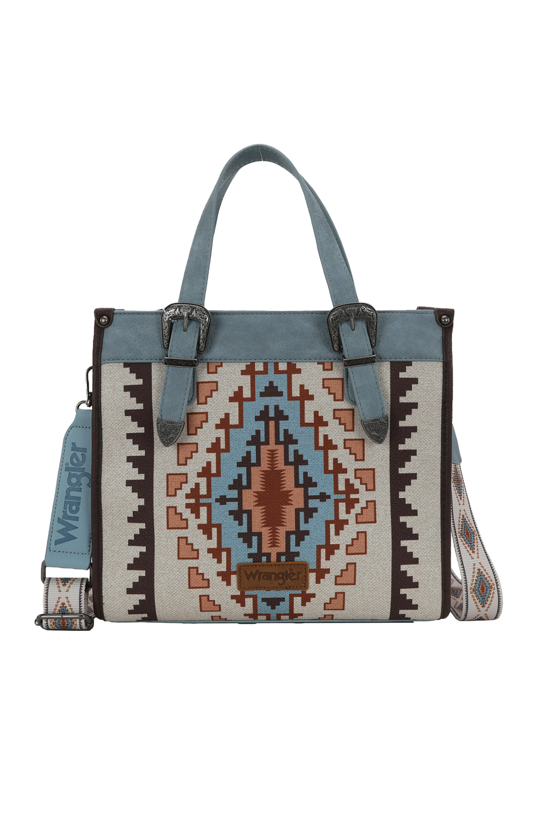 Wrangler - Lucia Buckle Blue Tote Bag