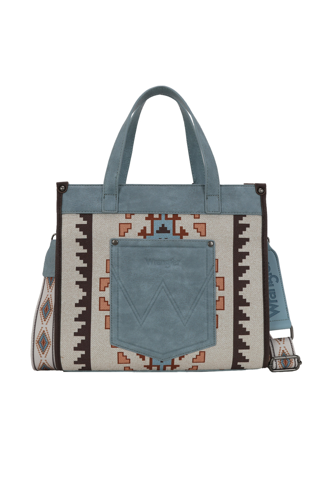 Wrangler - Lucia Buckle Blue Tote Bag