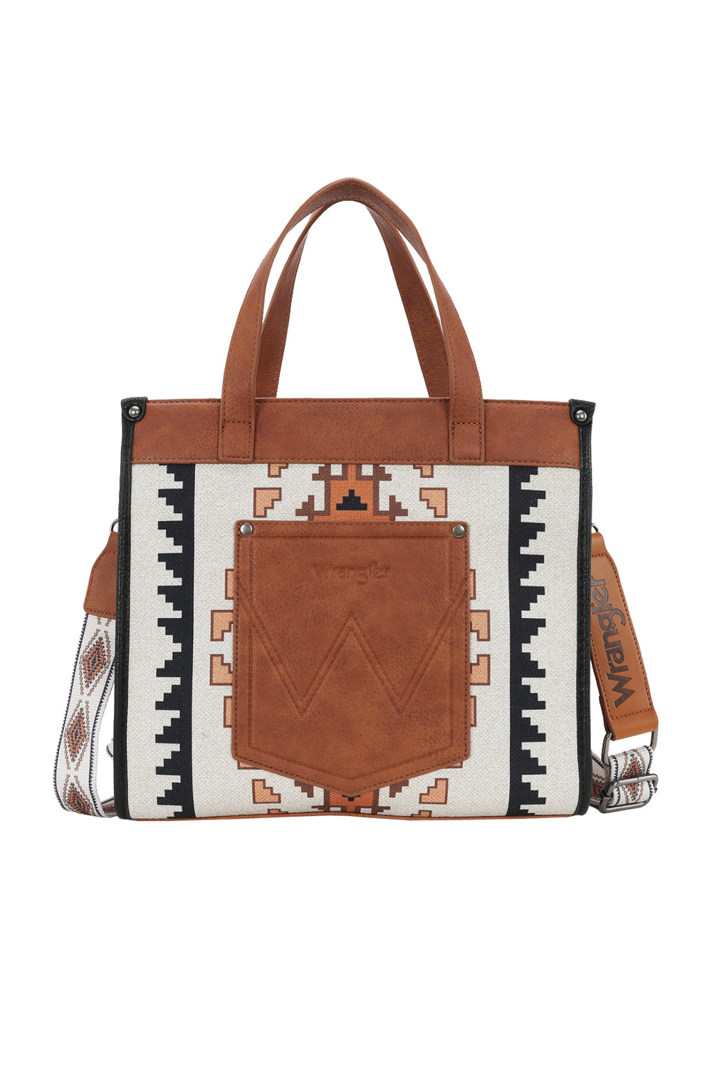 Wrangler - Lucia Buckle Tan Tote Bag