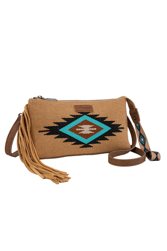 Wrangler - Bessie Tan Fringe Wristlet
