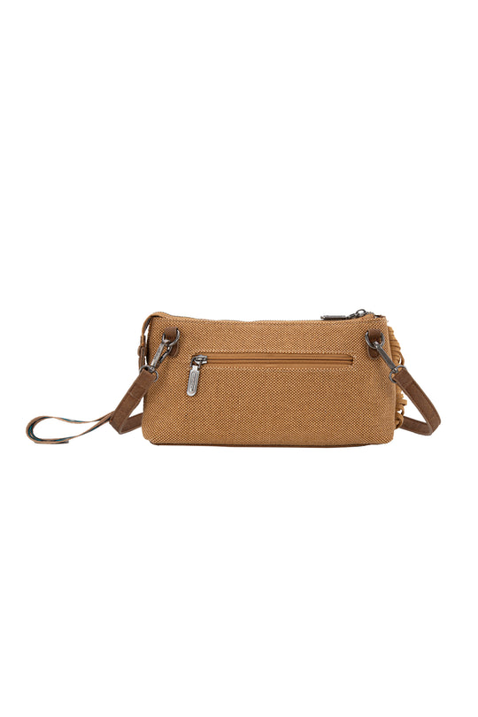 Wrangler - Bessie Tan Fringe Wristlet
