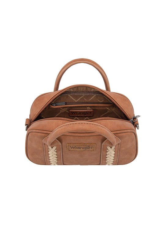 Wrangler - Whipstitch Tan Mini Crossbody Bag