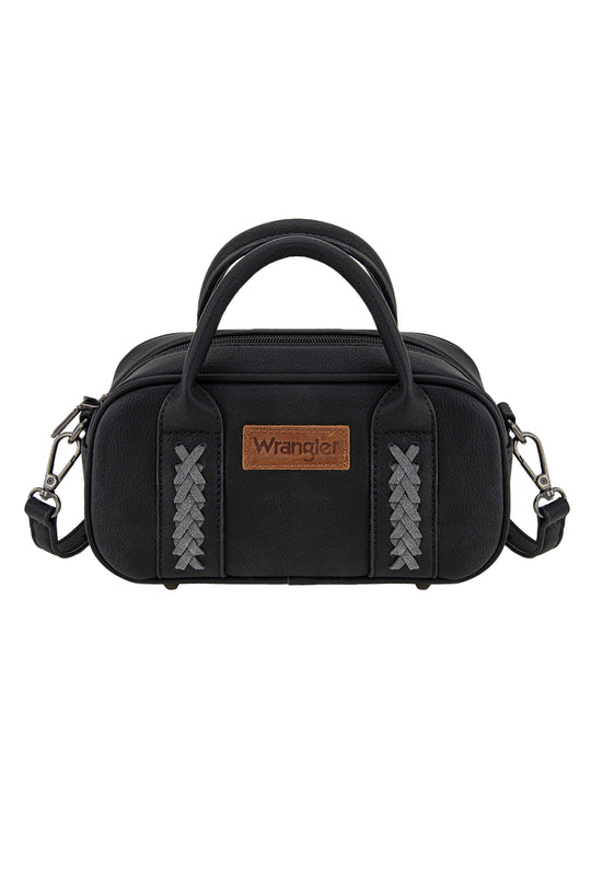 Wrangler - Whipstitch Black Mini Crossbody Bag