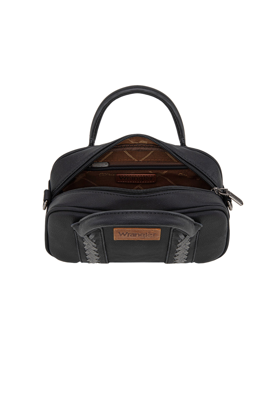 Wrangler - Whipstitch Black Mini Crossbody Bag