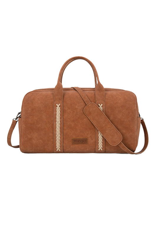 Wrangler - Whipstitch Tan Duffle Bag
