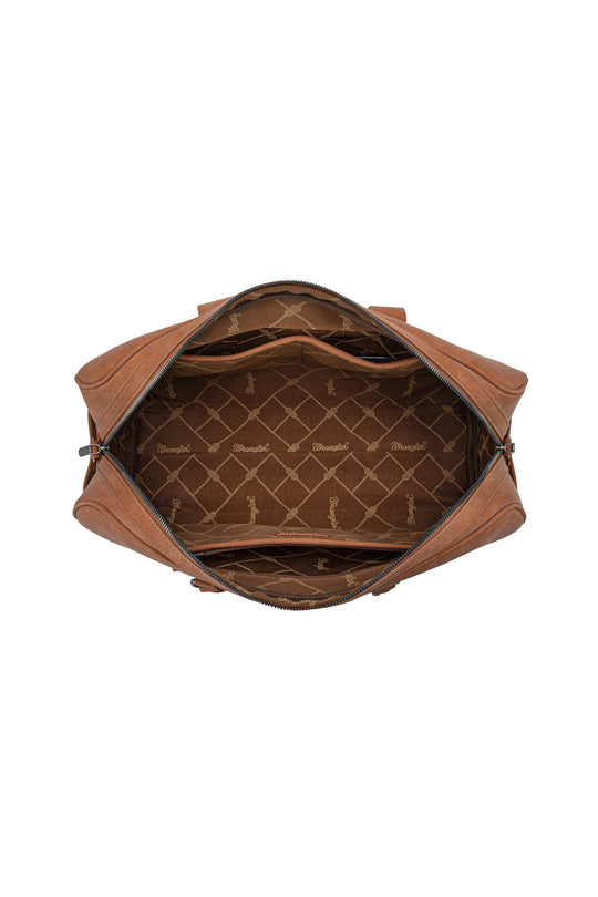 Wrangler - Whipstitch Tan Duffle Bag