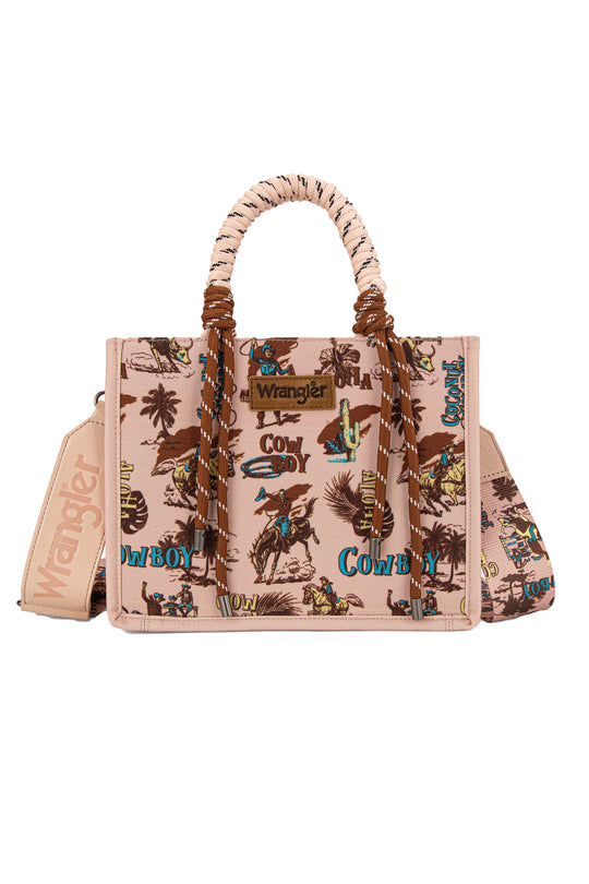 Wrangler - Rodeo Print Pink Crossbody Bag