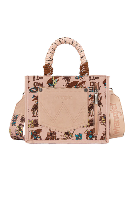 Wrangler - Rodeo Print Pink Crossbody Bag