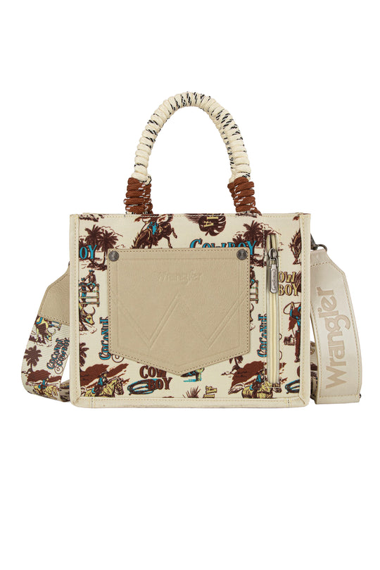 Wrangler - Rodeo Print Natural Crossbody Bag