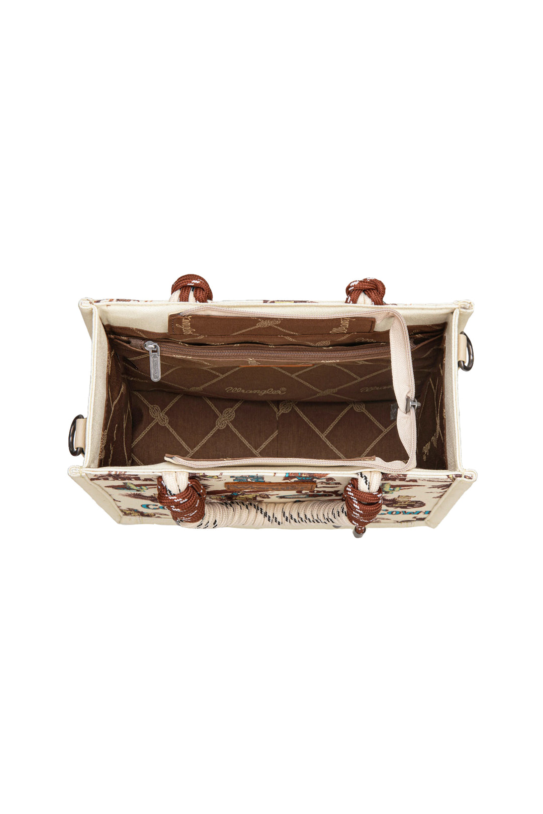 Wrangler - Rodeo Print Natural Crossbody Bag